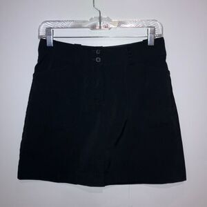 Nike Golf Dry Fit Skort Black Midrise Size 2  Tennis Hiking Walking #782
